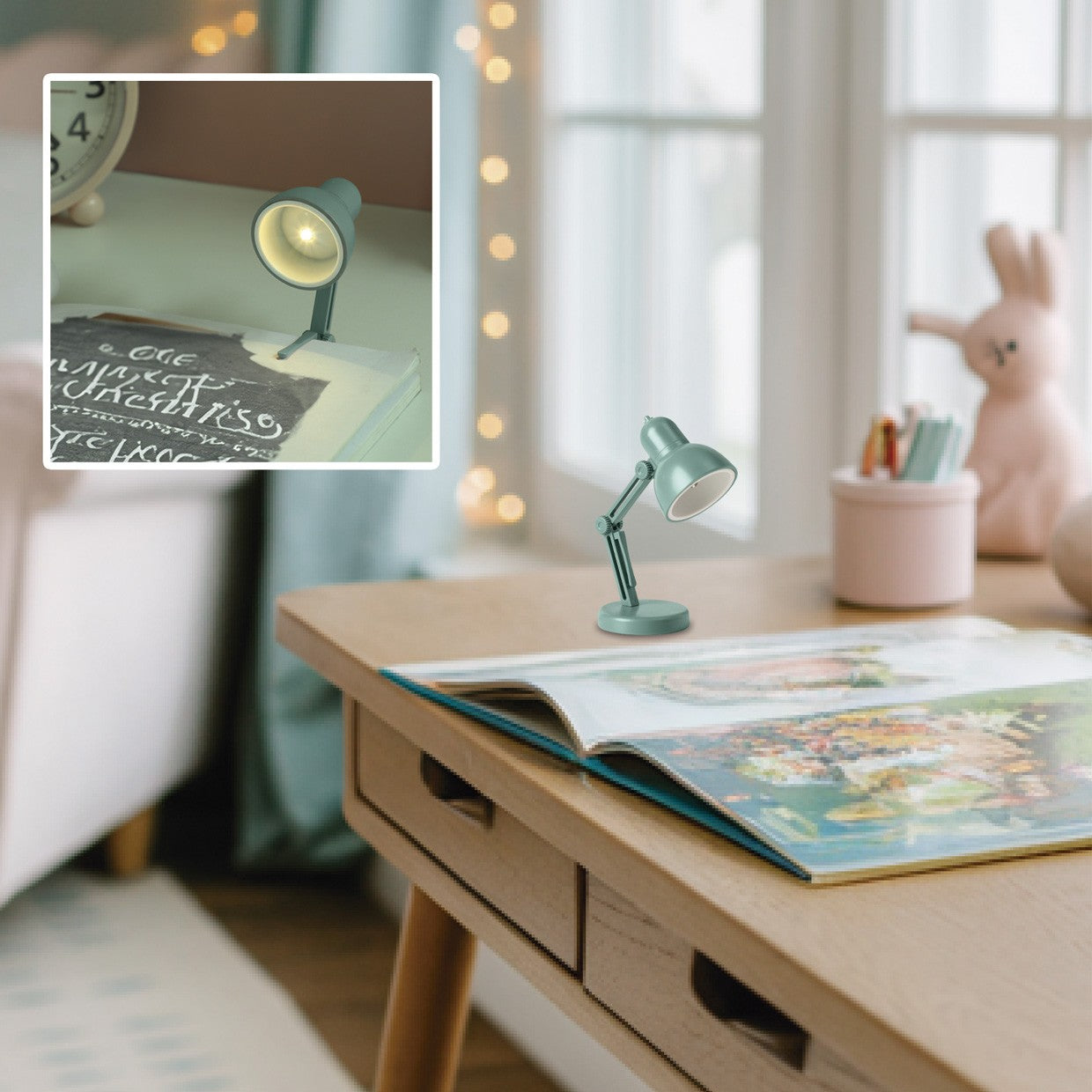 Mini flexo LED Pixel en colores variados instalados en estantería - Ambiente decorado