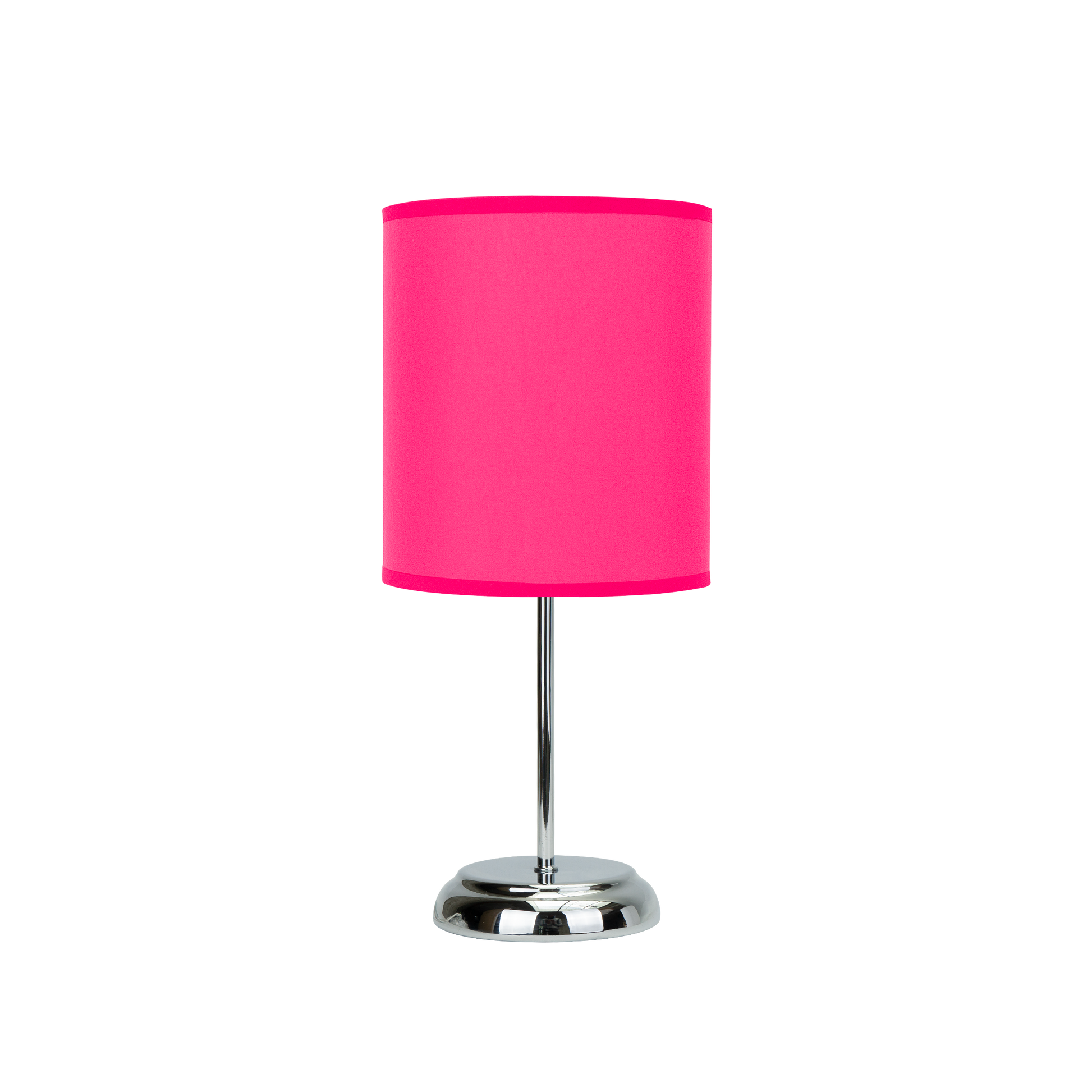 Sobremesa Nicole Fucsia E14 de Fabrilamp, vista frontal. Iluminación elegante y moderna para tu hogar.