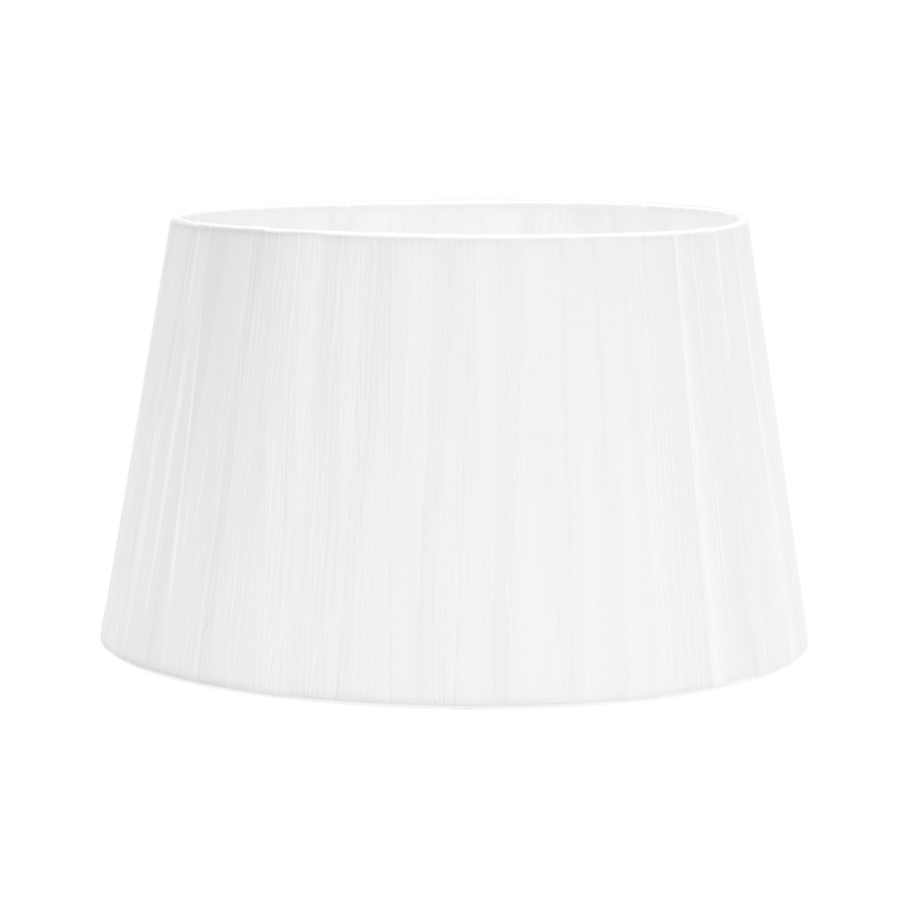 Pantalla Laura Pinza Blanca 10x8x8 cm, vista frontal, Fabrilamp, luzguru.com