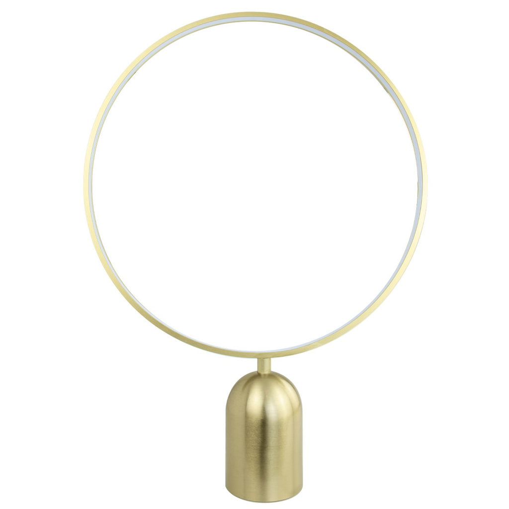 Lámpara sobremesa LED Halo latón ALEMAR con aro LED - Vista principal