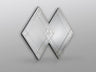 Espejo Decorativo VEGA-115X110 de Schuller (Vega) en color Espejo con diseño de rombos superpuestos - Ref 888055LT.
