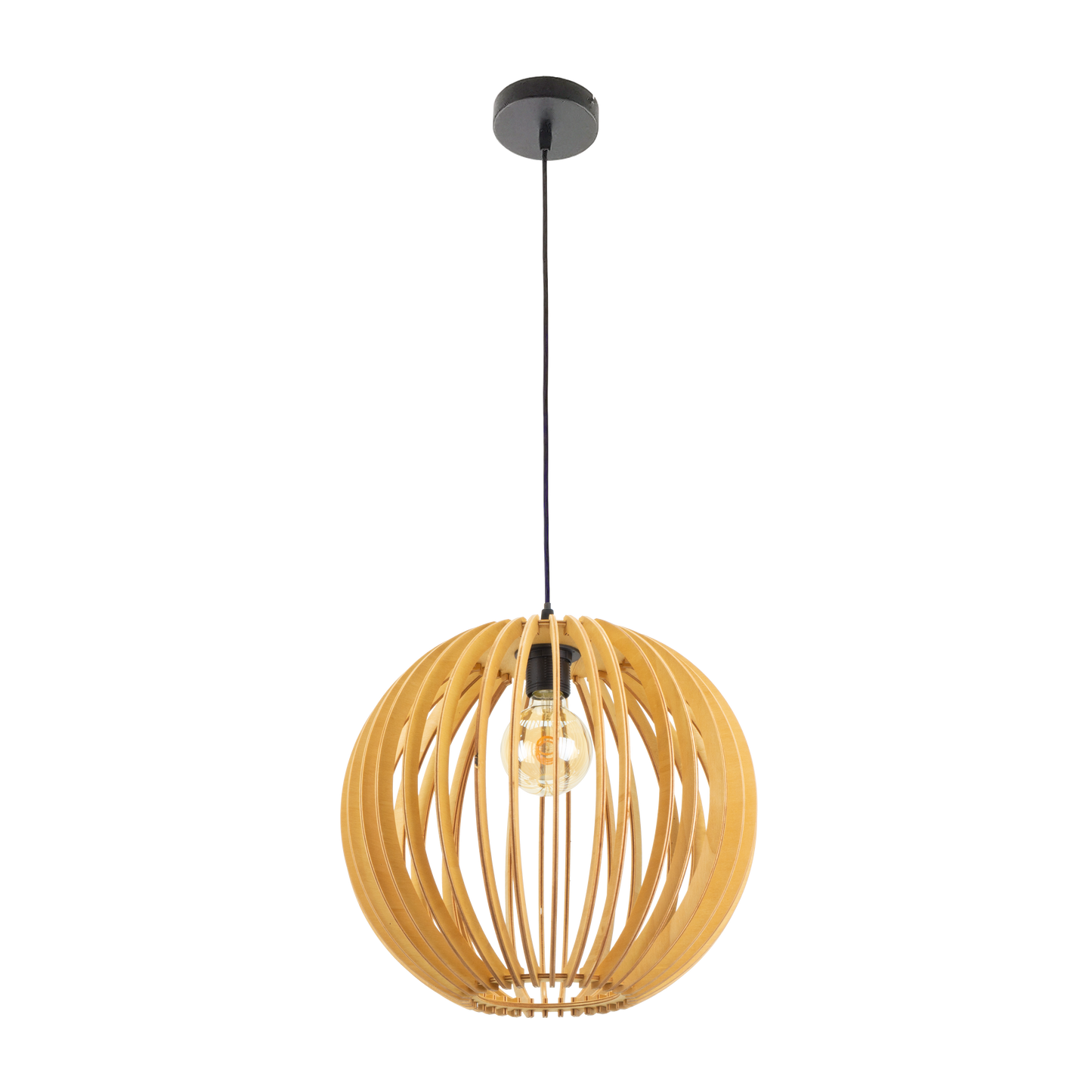 Colgante de madera natural Bubinga para un ambiente cálido en el hogar