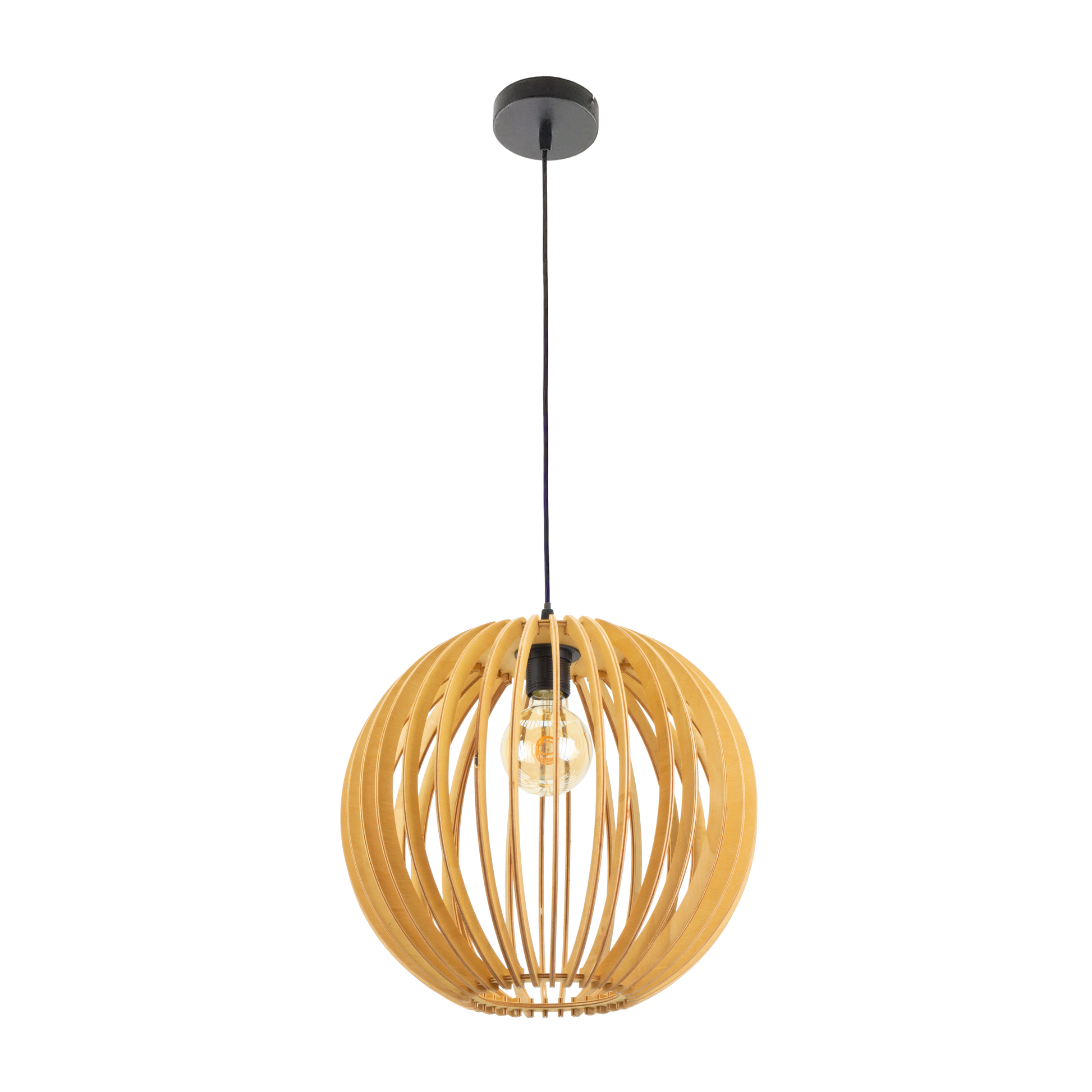 Colgante de madera natural Bubinga para un ambiente cálido en el hogar