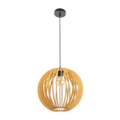 Colgante de madera natural Bubinga para un ambiente cálido en el hogar