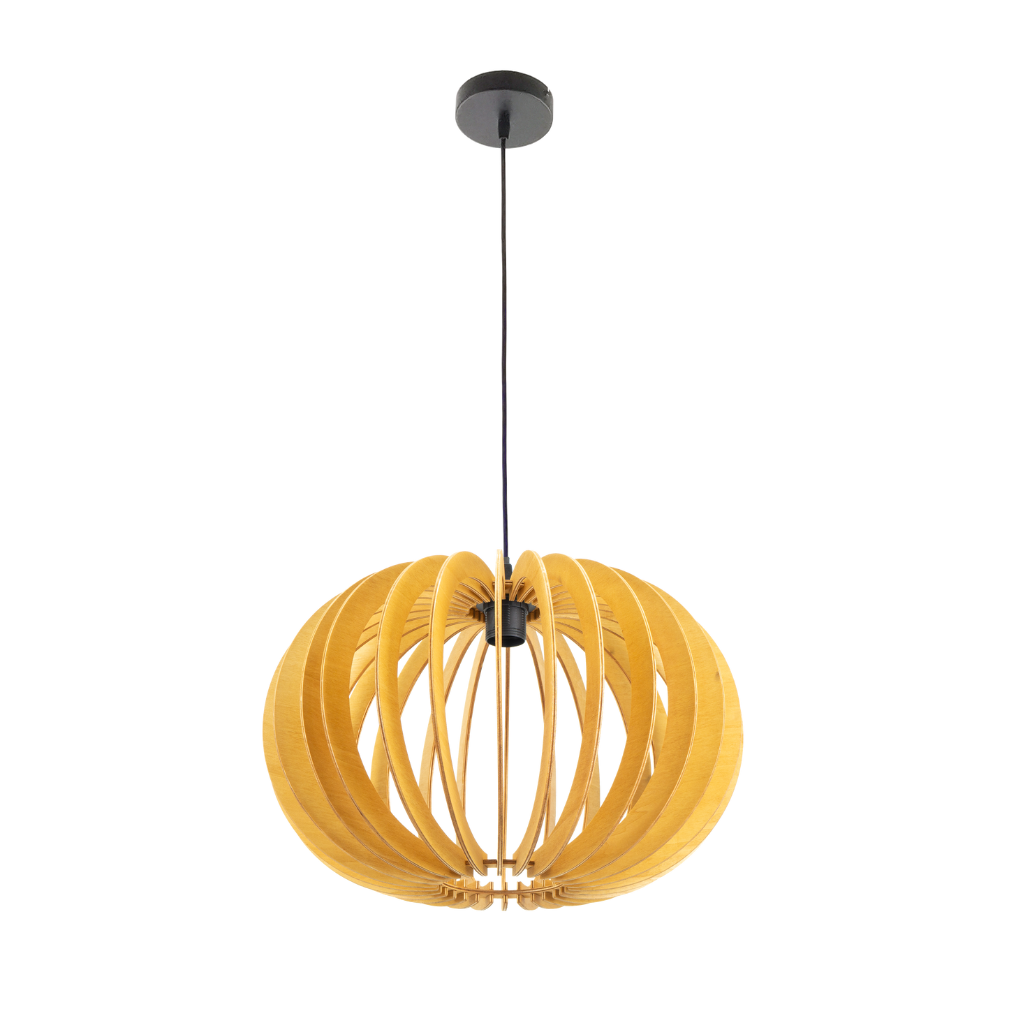 Lámpara colgante de madera natural, perfecta para el comedor