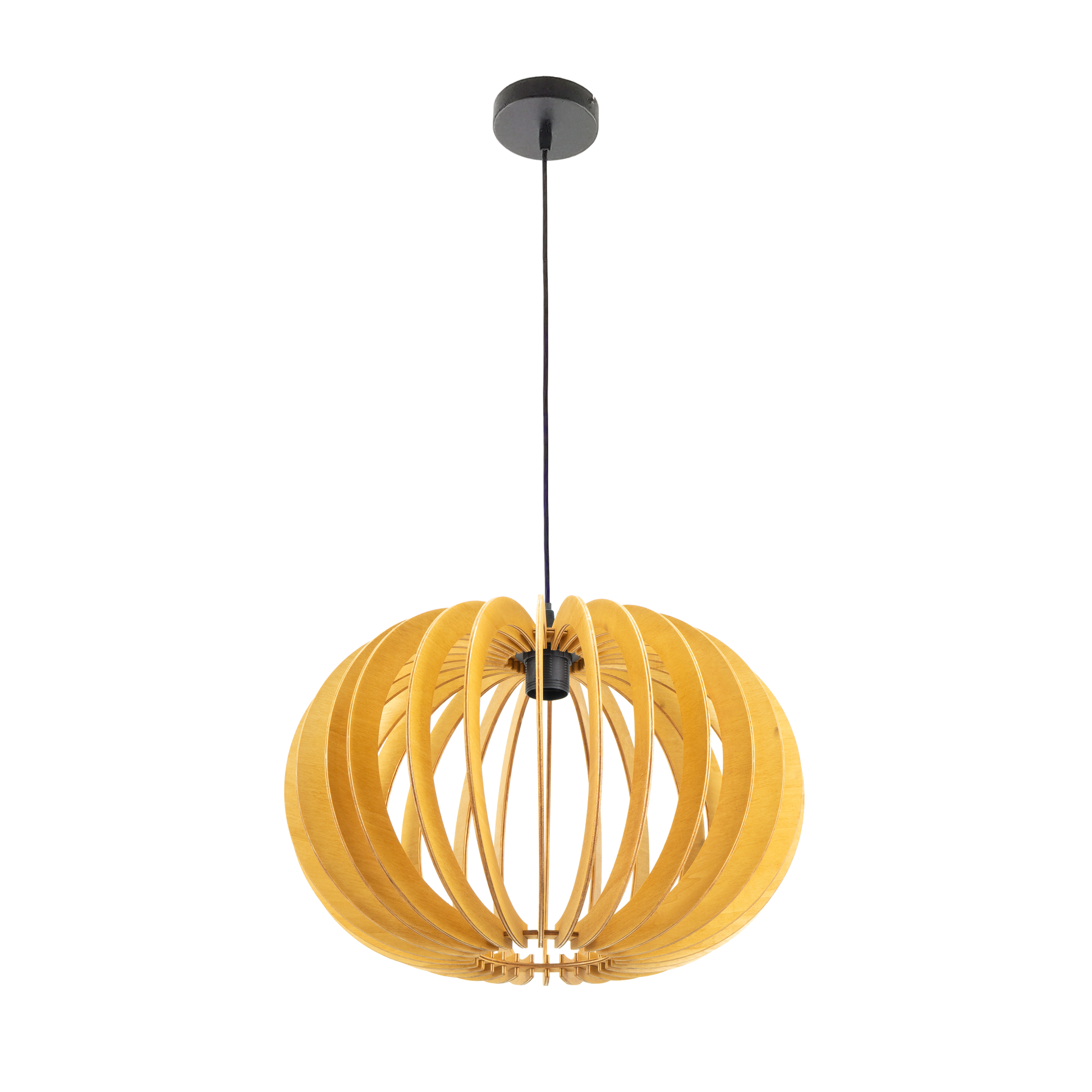 Lámpara colgante de madera natural, perfecta para el comedor