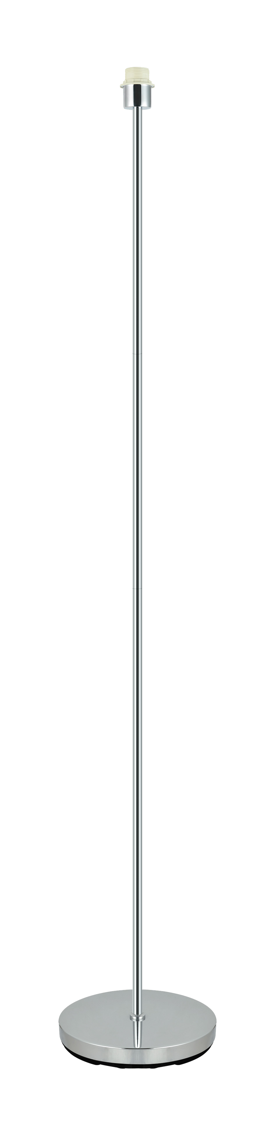 Lámpara de pie CARA fabricada en metal color cromo, ideal para iluminar tu salón