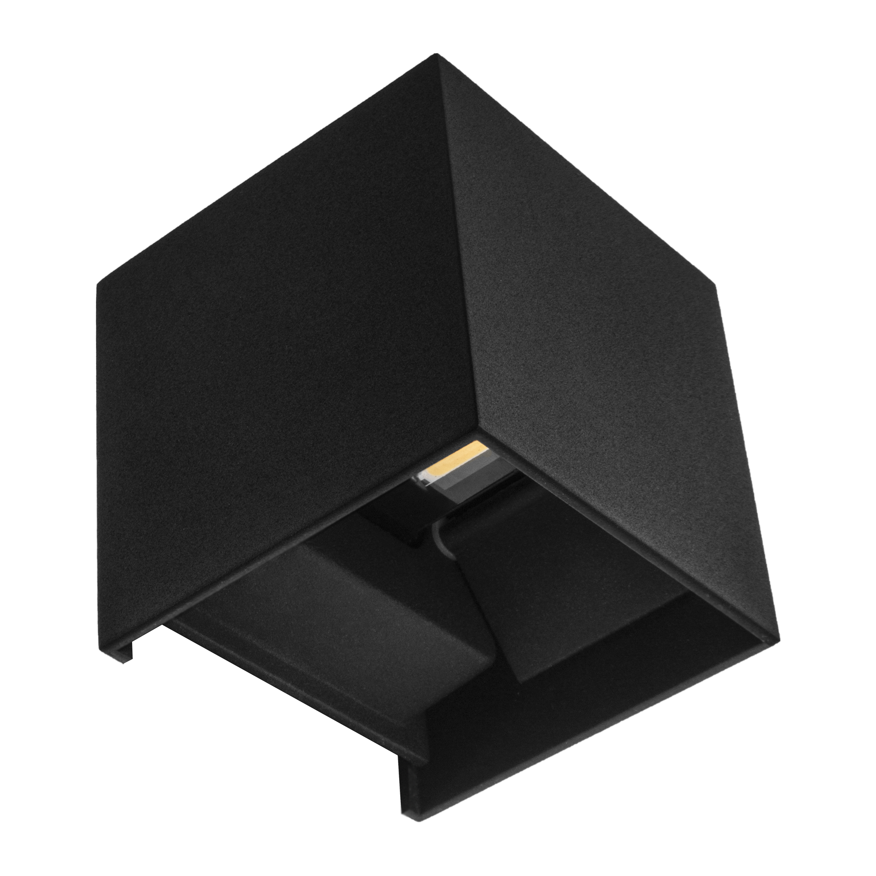 Aplique Barredor de Pared Negro 10W 6000k Segmento Fabrilamp IP65 - Vista frontal