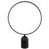 Lámpara sobremesa LED Halo negro 18W ALEMAR - Vista principal con aro LED