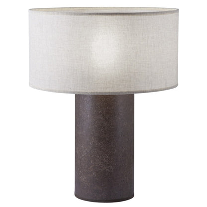 Lámpara de sobremesa Brandy óxido visón ALEMAR con pantalla tela - Vista principal