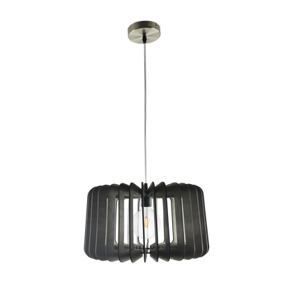 Colgante rústico vintage en madera, perfecto para iluminar tu comedor