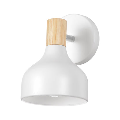 Detalle del cabezal orientable en aplique Argán blanco madera ALEMAR - Vista lateral