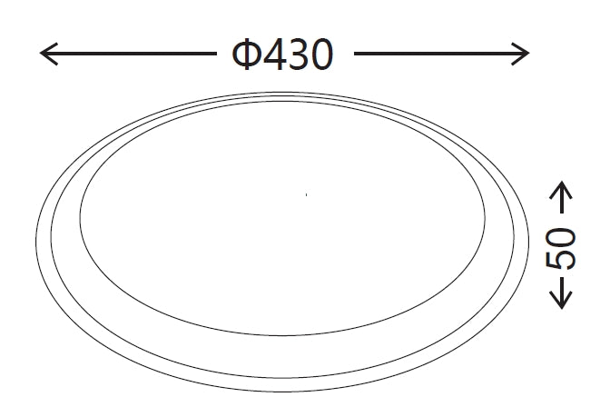 Medidas Plafón LED Musical de Muñoz e Hijos (plafon musical) en acabado color Madera con altavoz bluetooth integrado - Ref 90M54M

