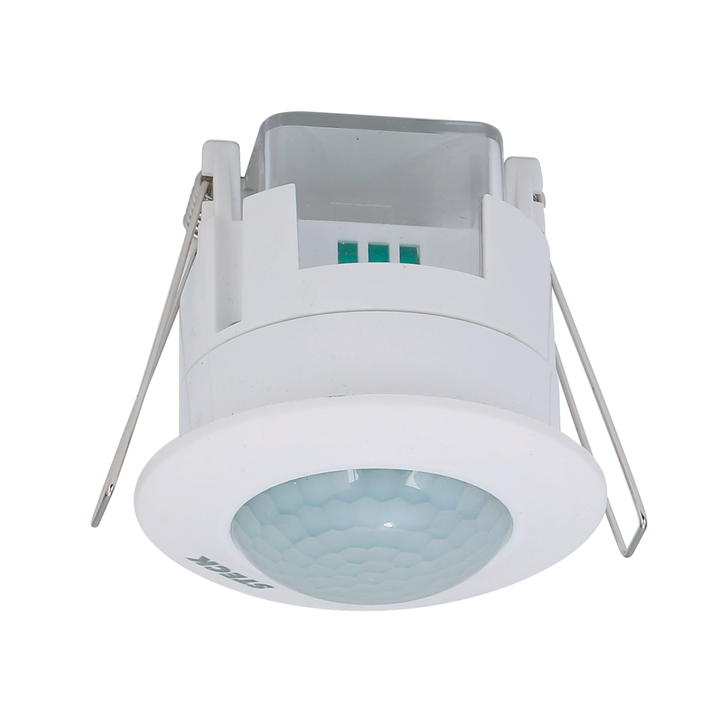 Sensor de movimiento de encastrar Fabrilamp, blanco, IP20, alcance 6m, 360 grados.