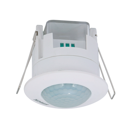 Sensor de movimiento de encastrar Fabrilamp, blanco, IP20, alcance 6m, 360 grados.