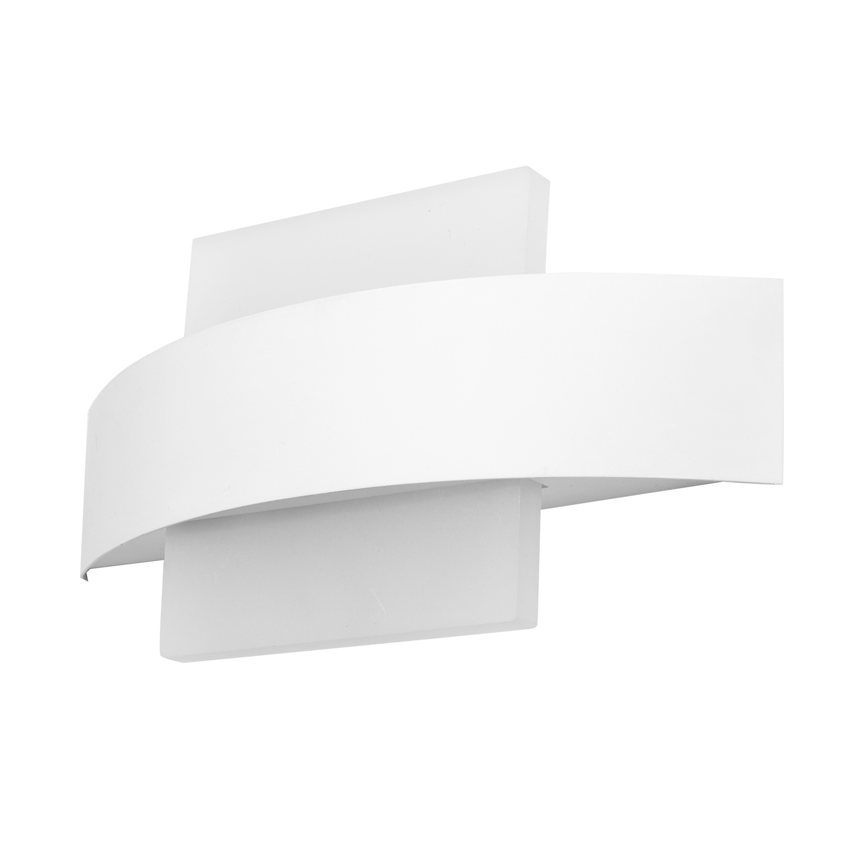 Aplique de pared cuadrado ARCO blanco 8W de Fabrilamp, ideal para iluminar porches y entradas.