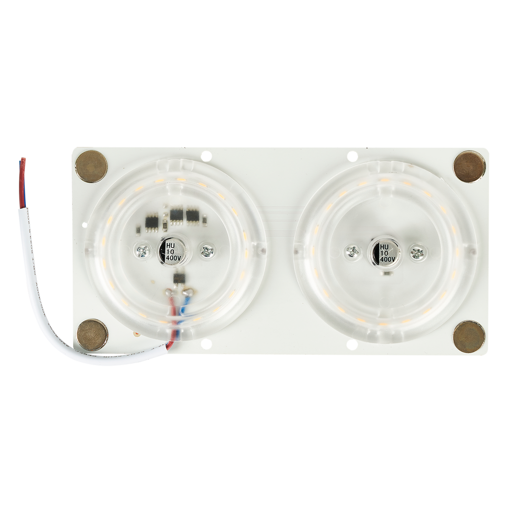 Disco LED magnético cuadrado de 24W, 3000K, blanco cálido, 1872 lúmenes. Fabrilamp.