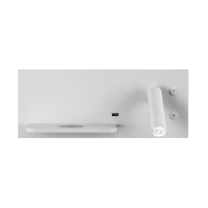 Aplique LED con foco orientable 350º y plegable 90º para lectura