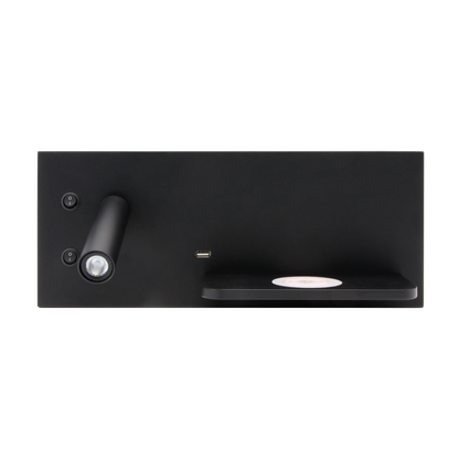 Aplique LED con foco orientable 350º ideal para mesita de noche