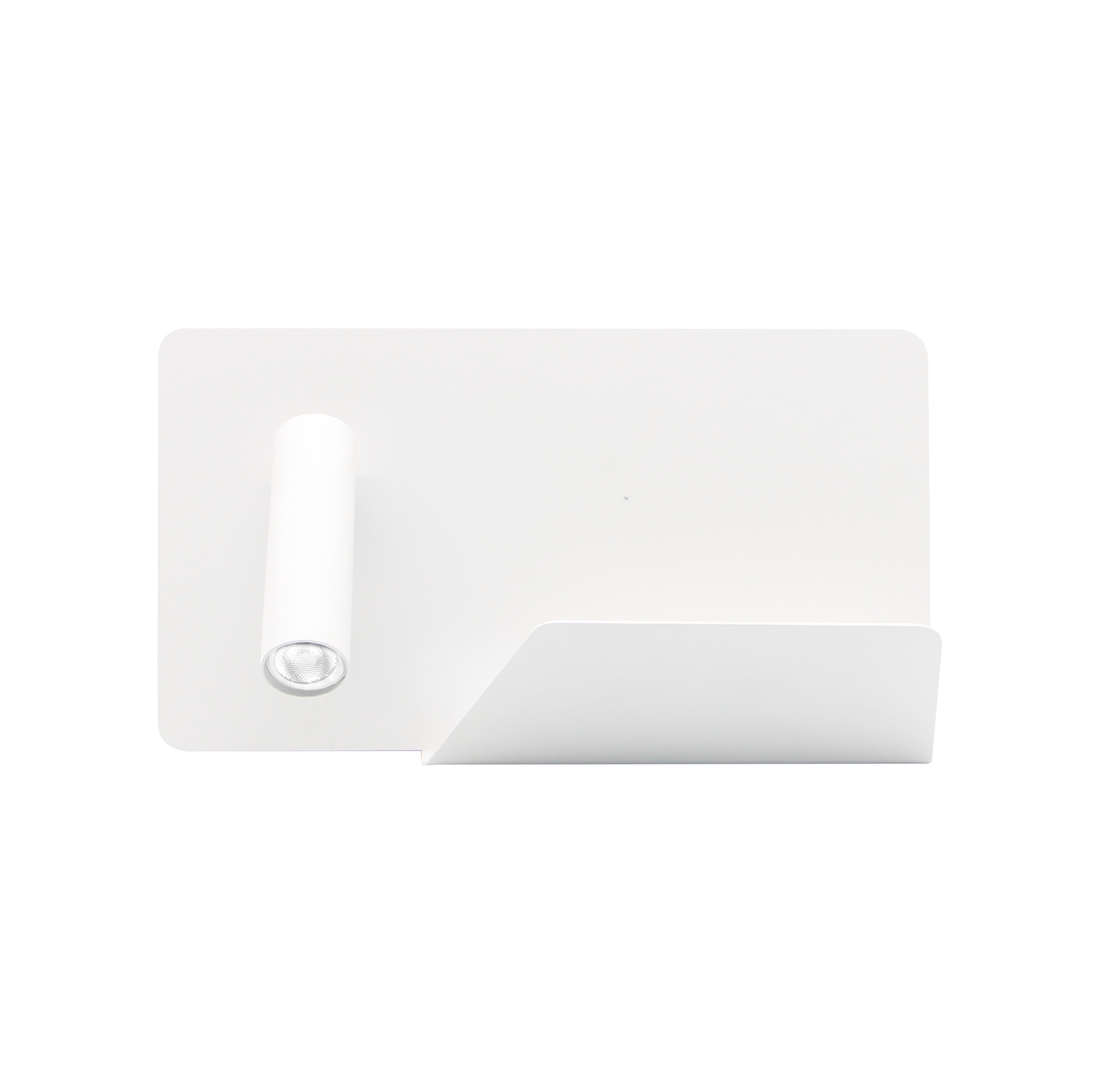 Lámpara de pared moderna con estante, ideal para dormitorio