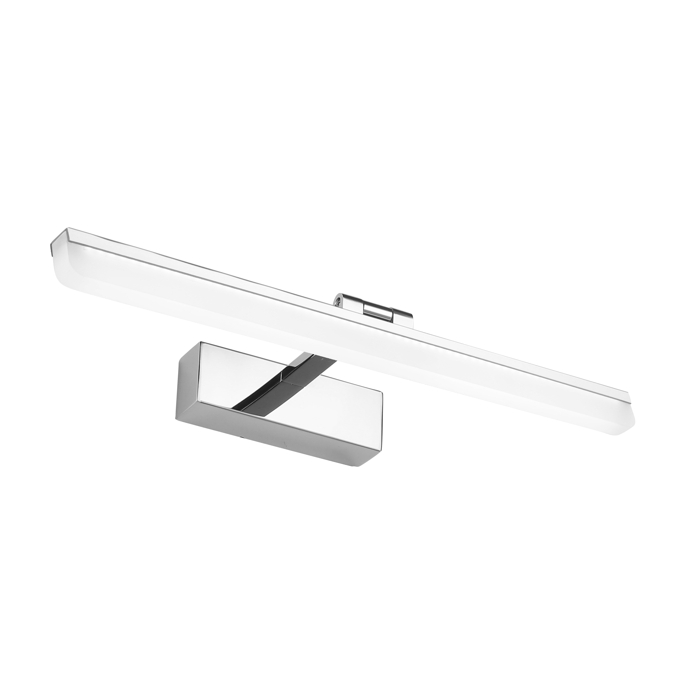 Aplique Greco Cromo 12W de Fabrilamp, vista frontal. Iluminación moderna para interiores.