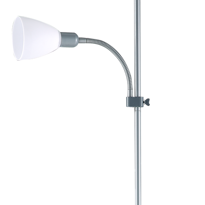 Lámpara de pie con lector orientable ideal para lectura