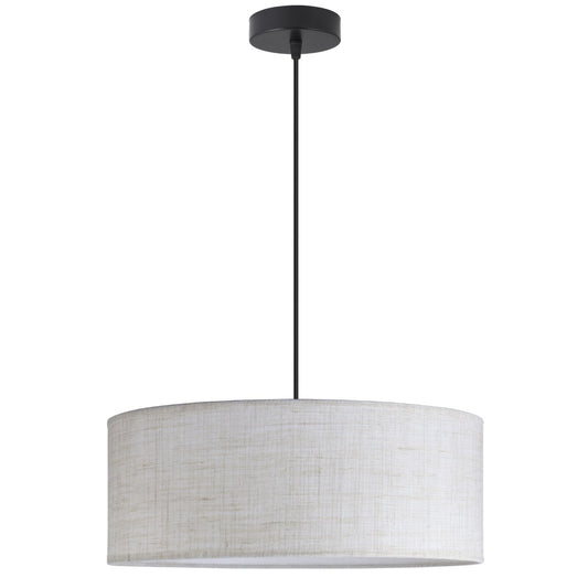 Colgante Mera lino tostado ALEMAR con pantalla cilíndrica - Vista principal