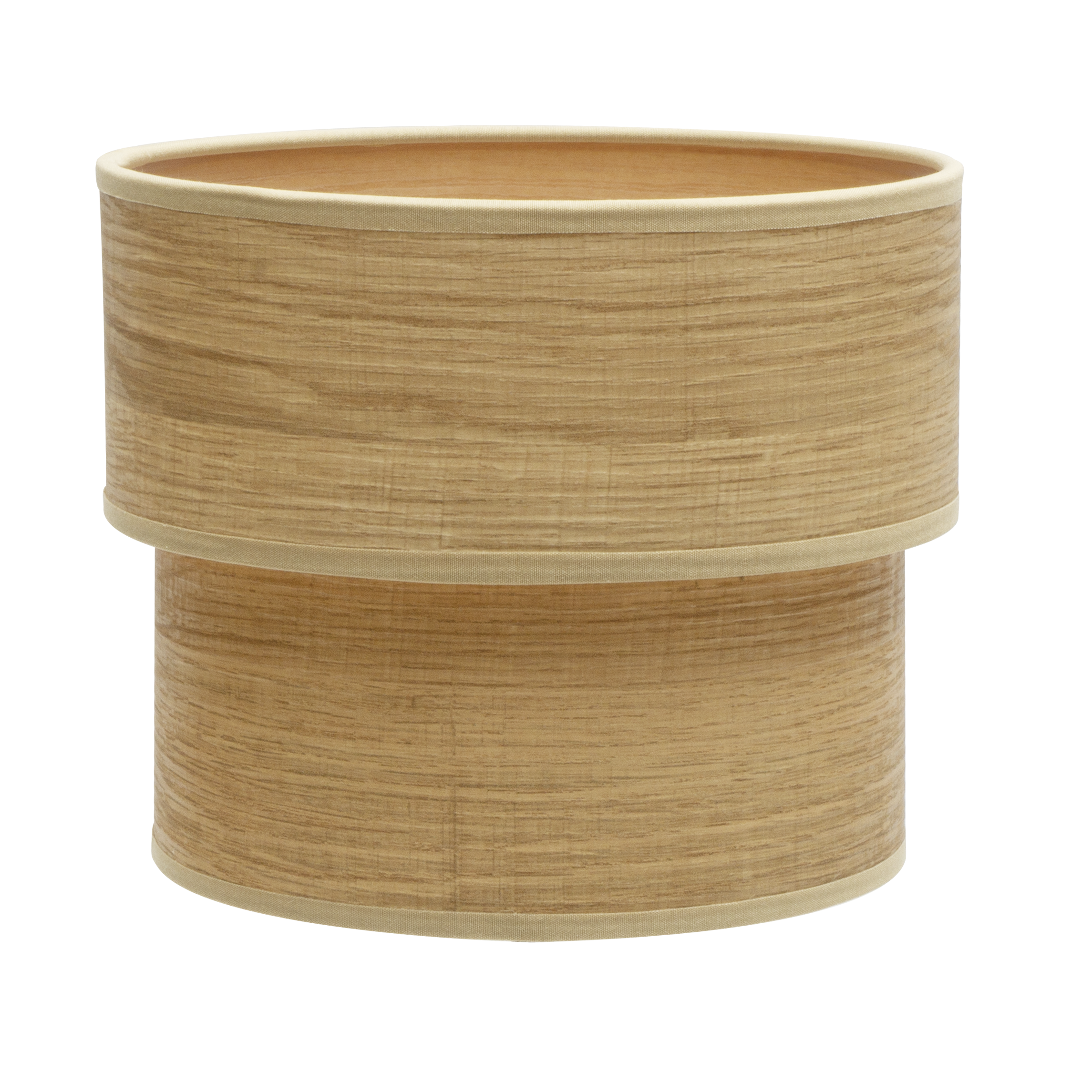 Pantalla Sobremesa Doble Smile E14 Madera Clara - Vista frontal