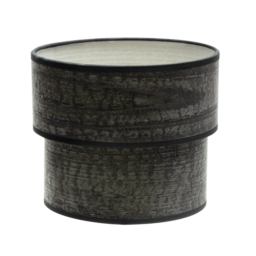 Pantalla Sobremesa Doble Smile E14 Madera Negra - Vista frontal