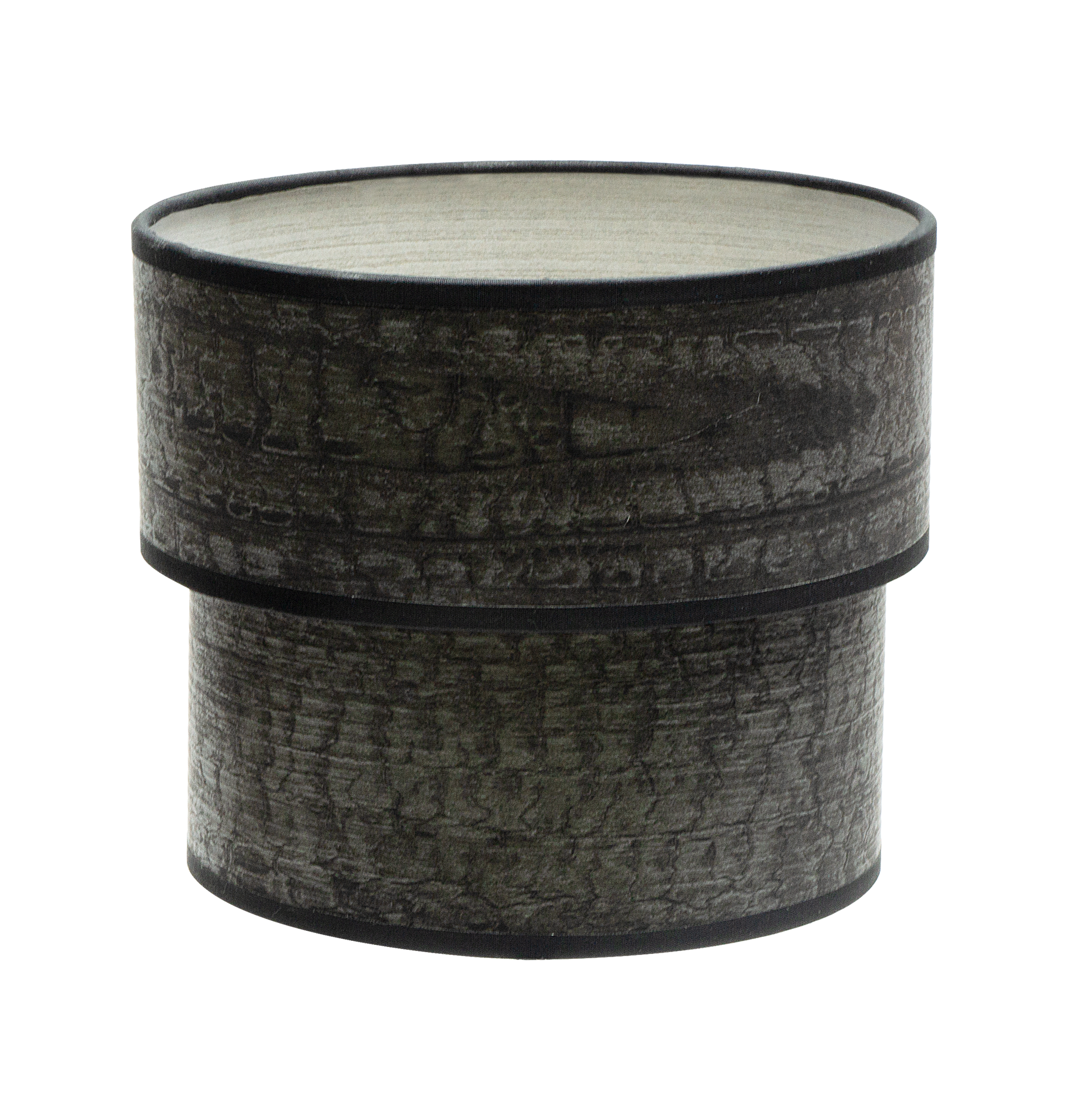 Pantalla Sobremesa Doble Smile E14 Madera Negra - Vista frontal