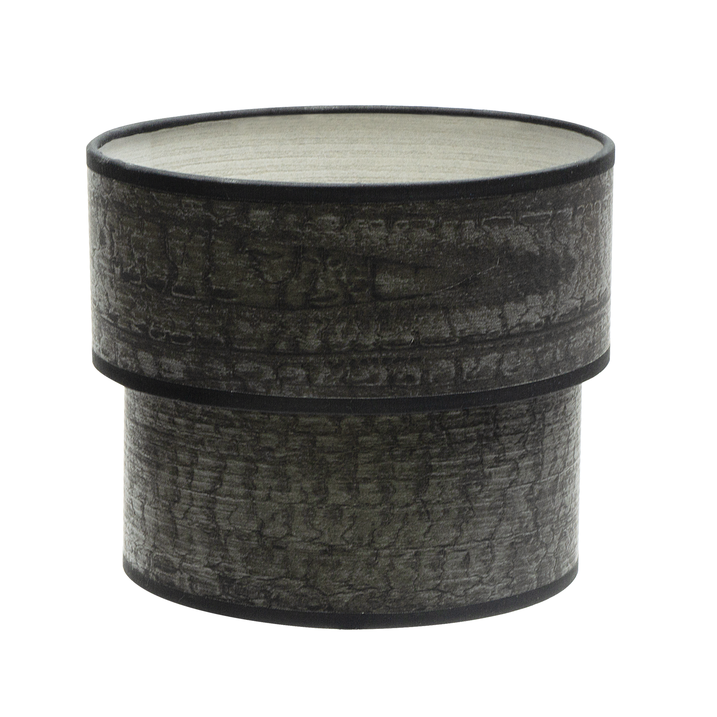 Pantalla Sobremesa Doble Smile E14 Madera Negra - Vista frontal