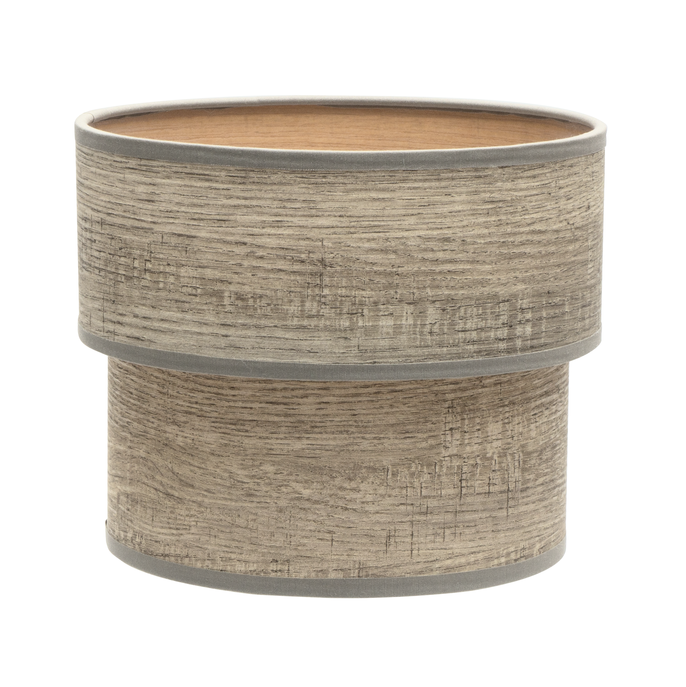 Pantalla Sobremesa Doble Smile E14 Madera Gris - Vista frontal