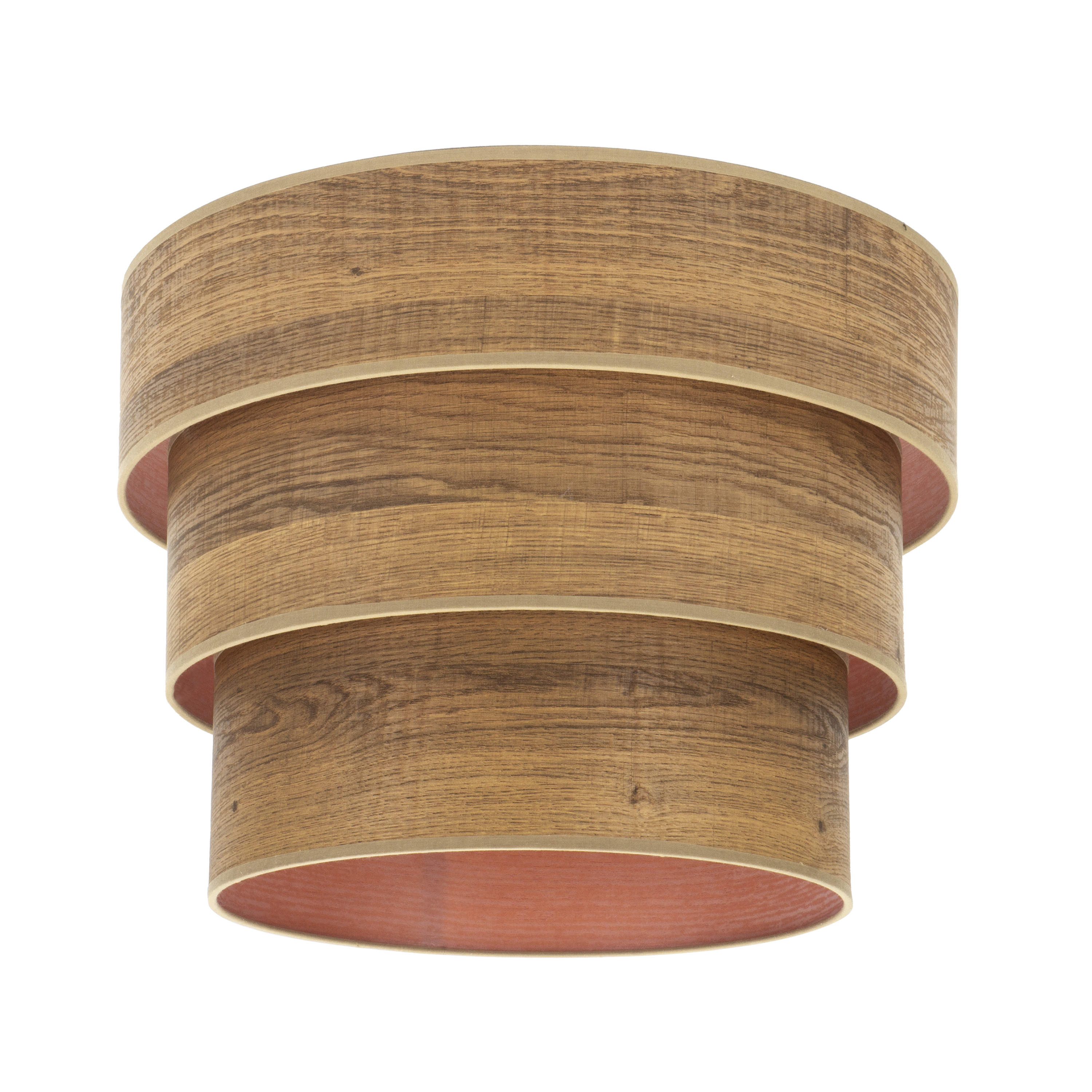 Pantalla colgante triple Smile M10 madera oscura, vista frontal