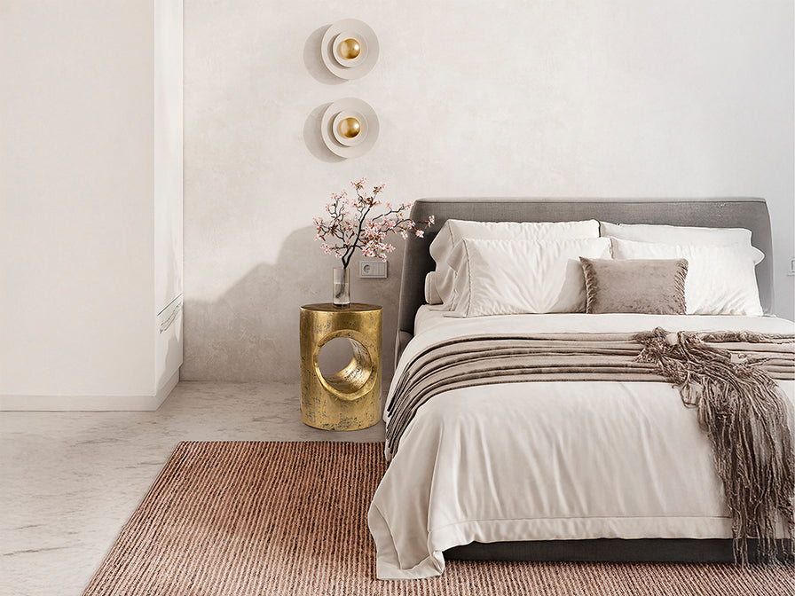 Mesa Auxiliar Hole Dorada - Oro Patinado - Schuller - 409018 - Vista 2