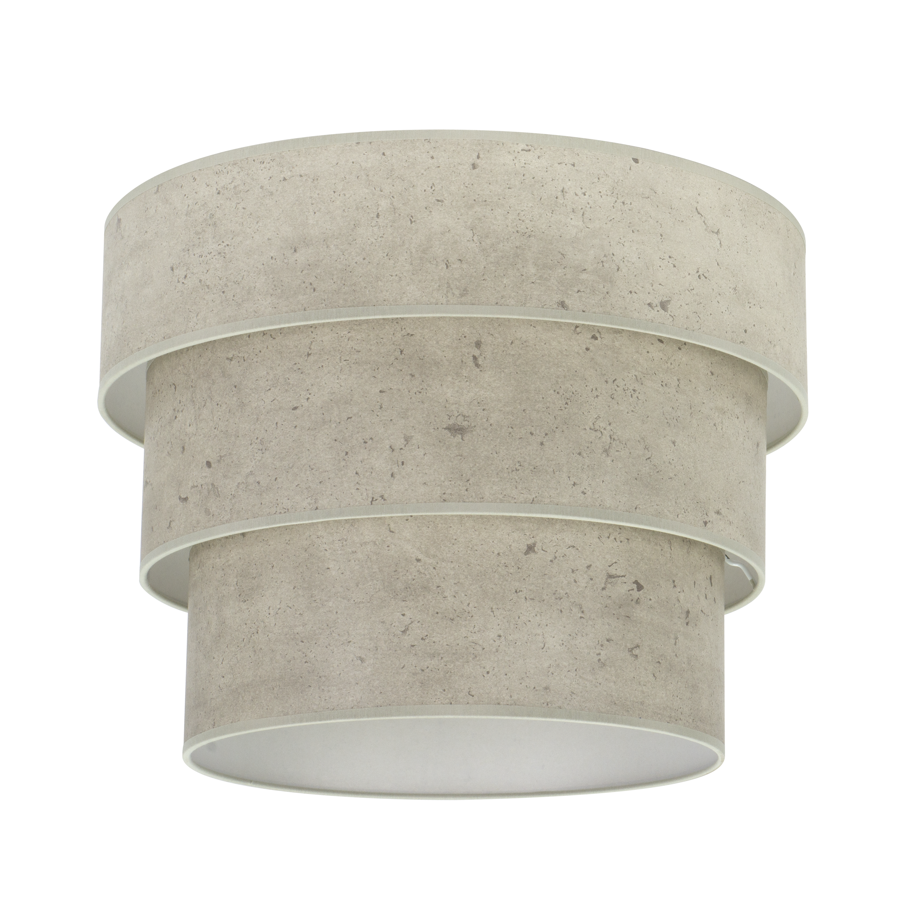 Pantalla colgante triple Smile M10 cemento gris, vista frontal