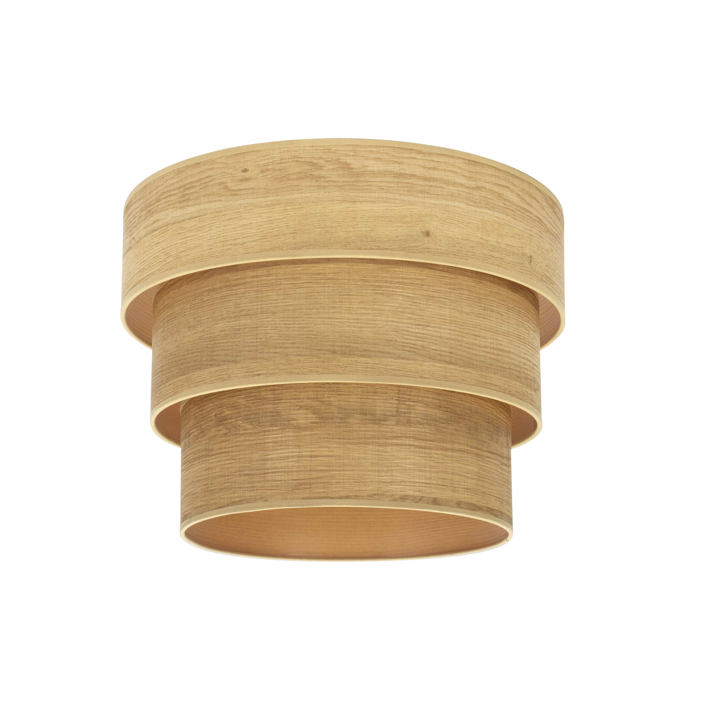 Pantalla Colgante Triple Smile E27 Madera Clara - Vista frontal