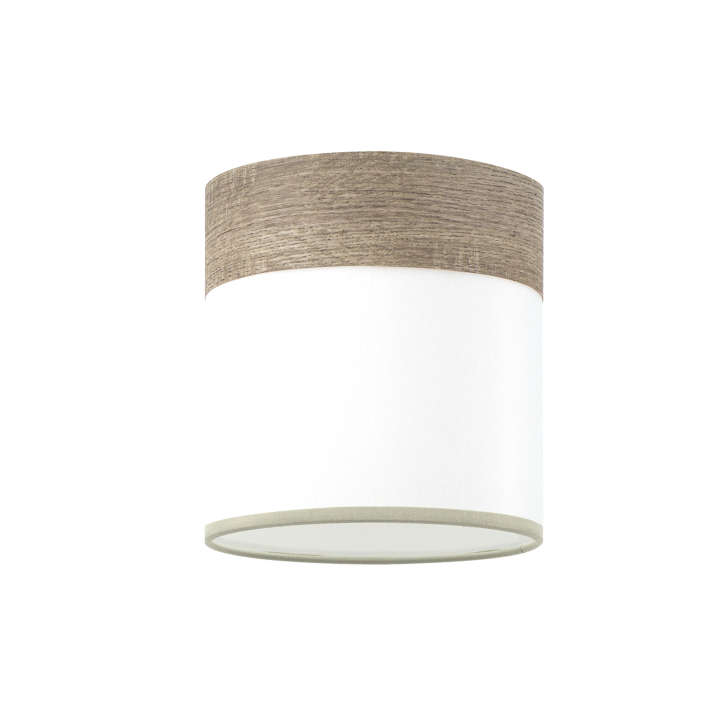 Pantalla E14 con diseño cilíndrico ideal para iluminar el salón