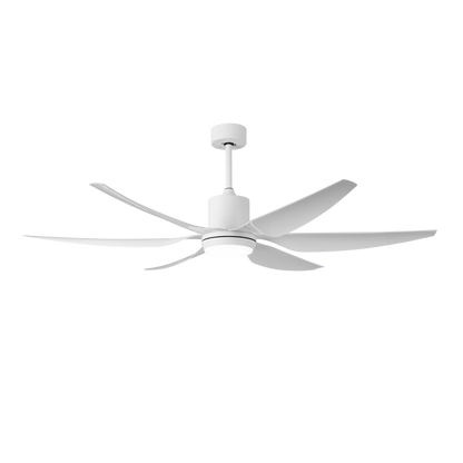 Ventilador con luz LED y mando a distancia ideal para dormitorio