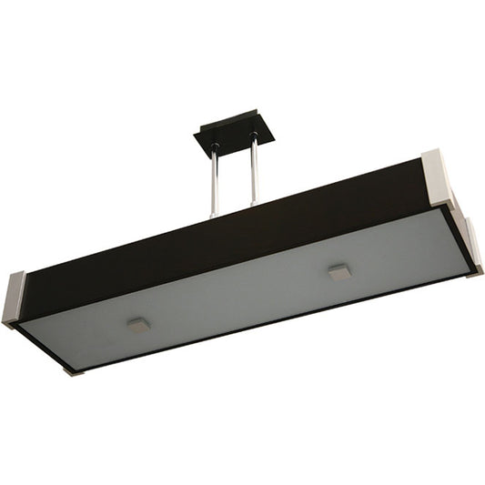 Lámpara de Techo MARILENE Rectangular 79 cm Wengue Lumit Interlusa - Vista frontal principal en fondo blanco | LuzGurú