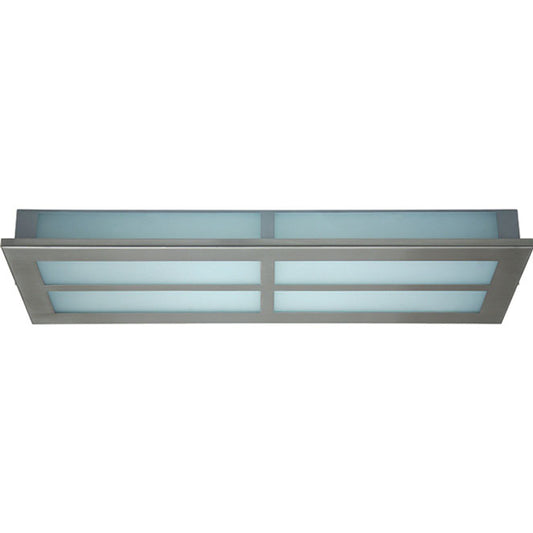Plafón URALITE Rectangular 73 cm Níquel Interlusa - Vista frontal principal en fondo blanco | LuzGurú