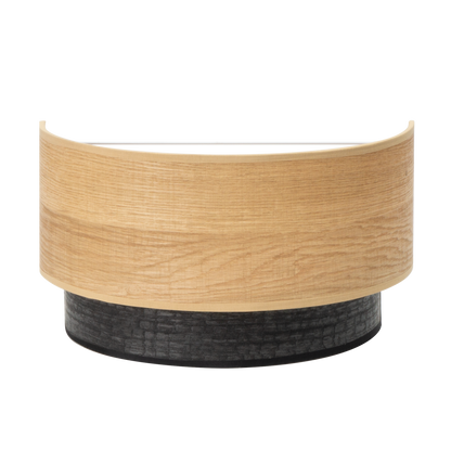 Aplique Colet Negro/Madera Clara de Fabrilamp, diseño moderno y elegante para iluminar tu hogar.