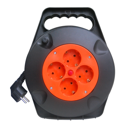 Enrollacable Fabrilamp / Abrila fabricado en Polipropileno color Negro/Naranja