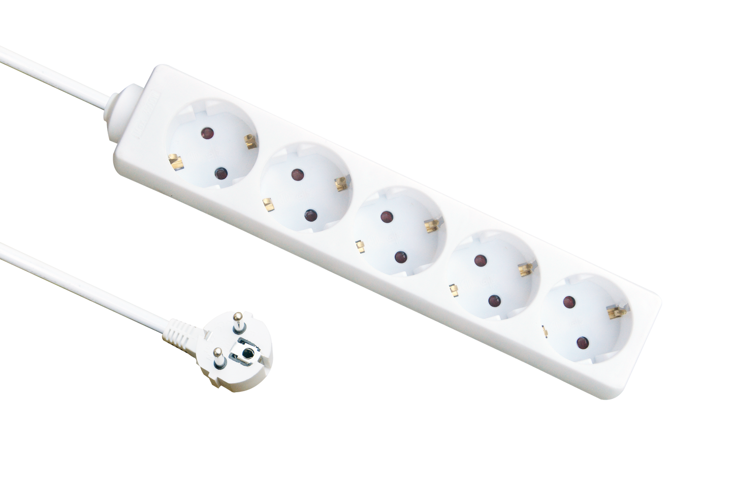 Base múltiple con 3 metros de cable, ideal para conectar varios dispositivos en el hogar