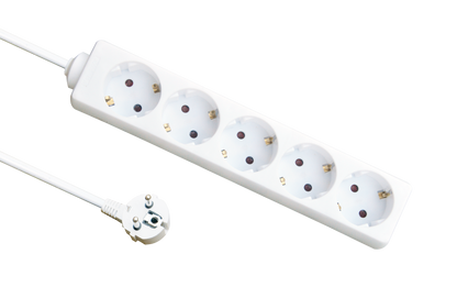 Base múltiple con 3 metros de cable, ideal para conectar varios dispositivos en el hogar