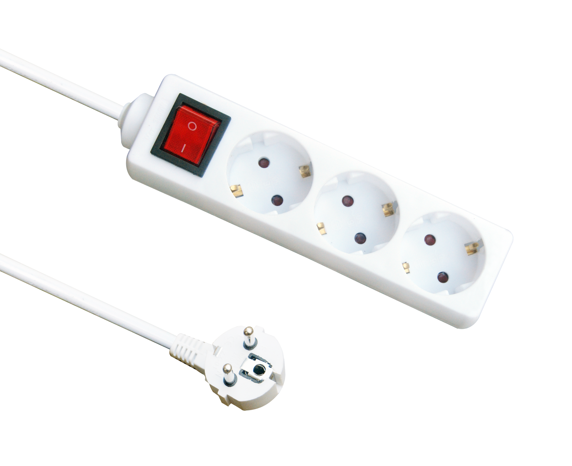 Alargadera con interruptor Fabrilamp / Abrila 3500W ideal para conectar varios aparatos.