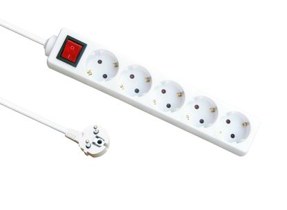 Base múltiple Fabrilamp con cable de cobre de 1.5 metros