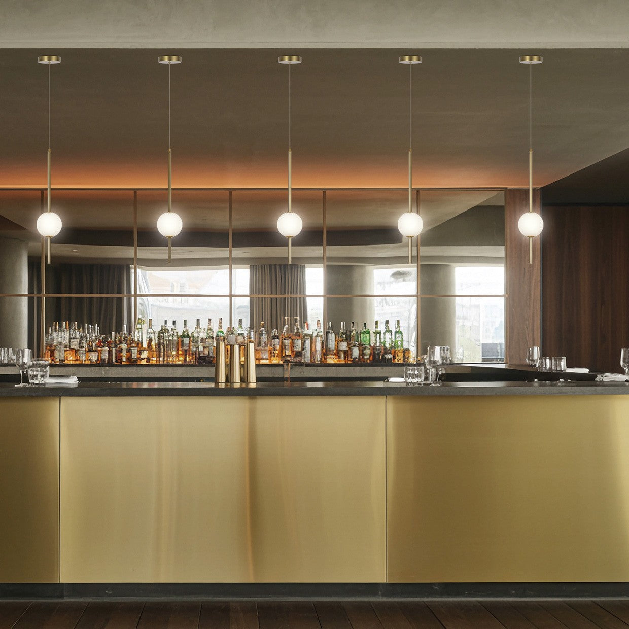 Colgante Lanuvio instalado en comedor moderno - Ambiente decorado