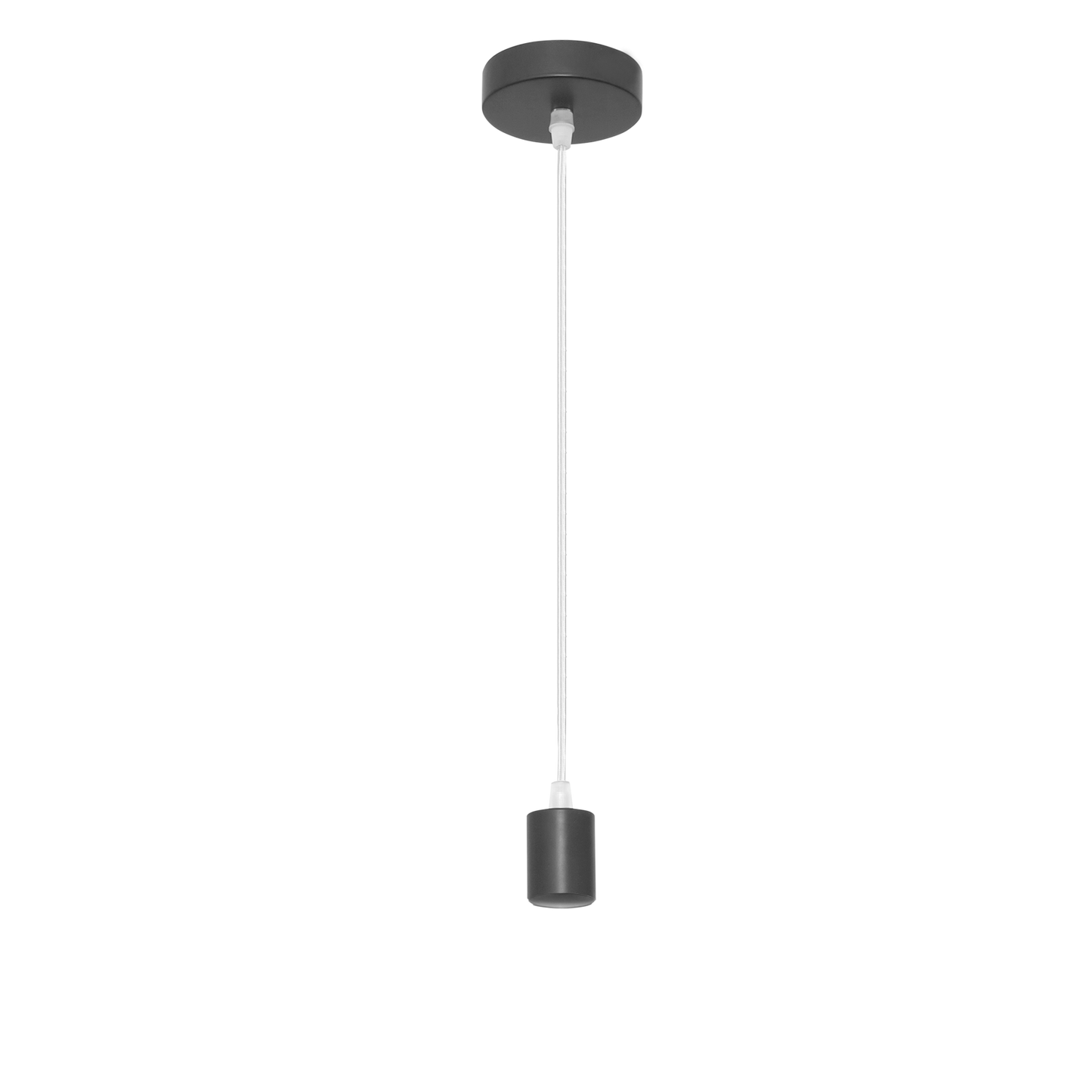 Armazón colgante Cara fabricado en Metal color Negro, diseño minimalista
