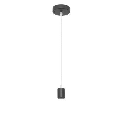 Armazón colgante Cara fabricado en Metal color Negro, diseño minimalista
