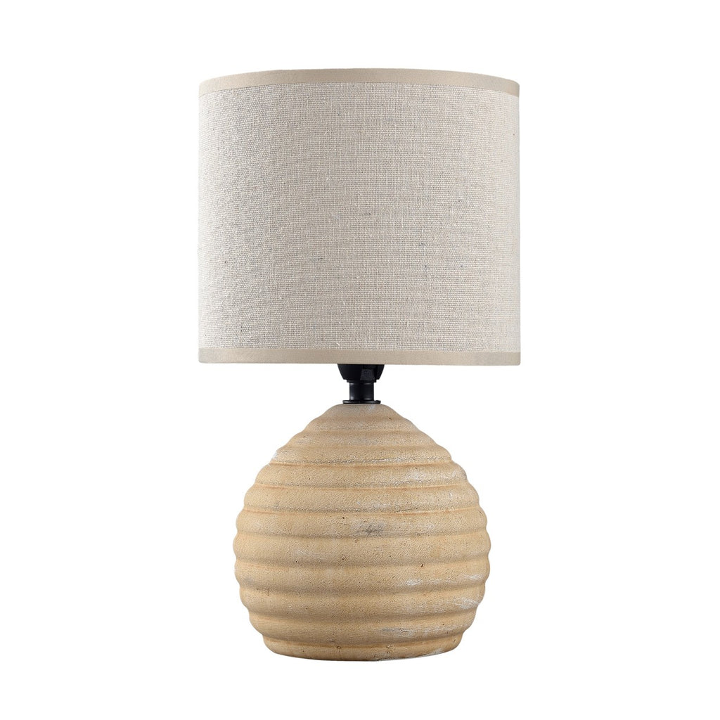 Lámpara de sobremesa Cló marrón Alemar con pantalla de tela - Vista principal